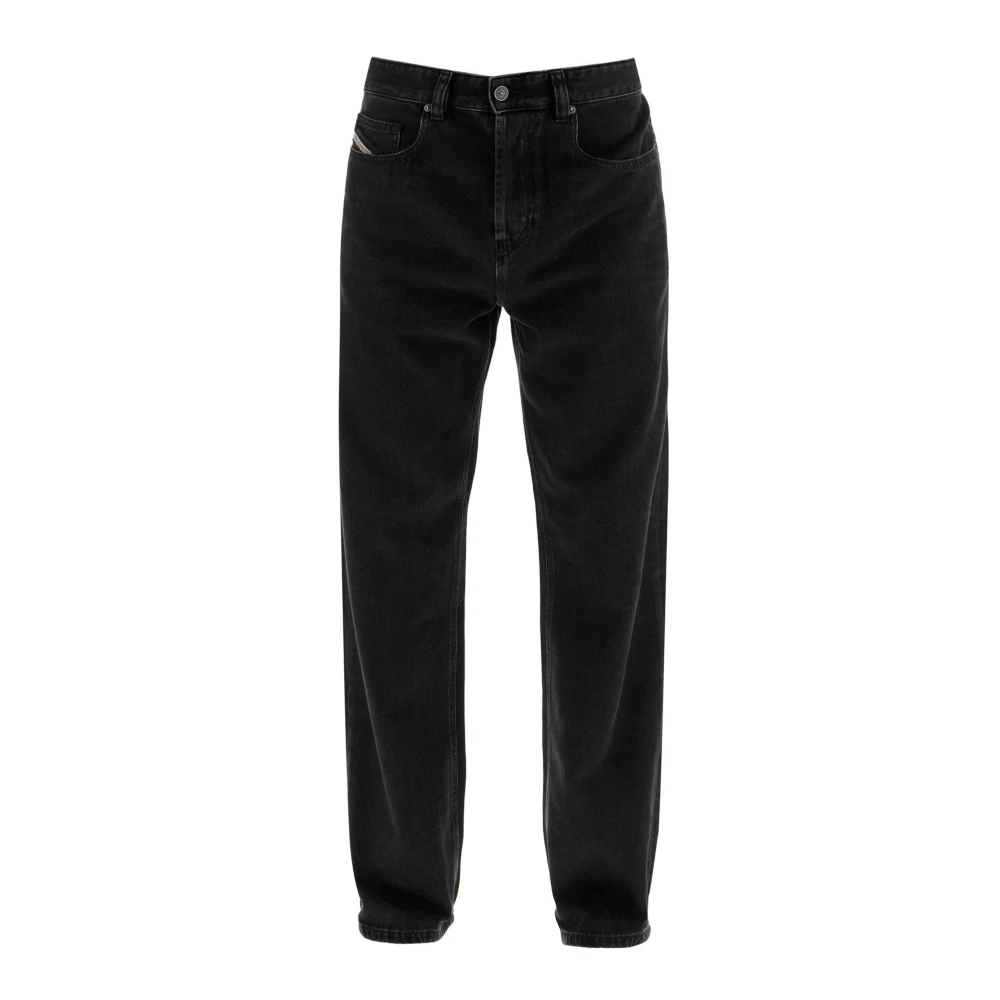 Diesel Wijde jeans voor tijdloze elegantie Black Heren