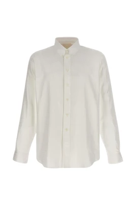 Elegant Gul Kräm Skjorta