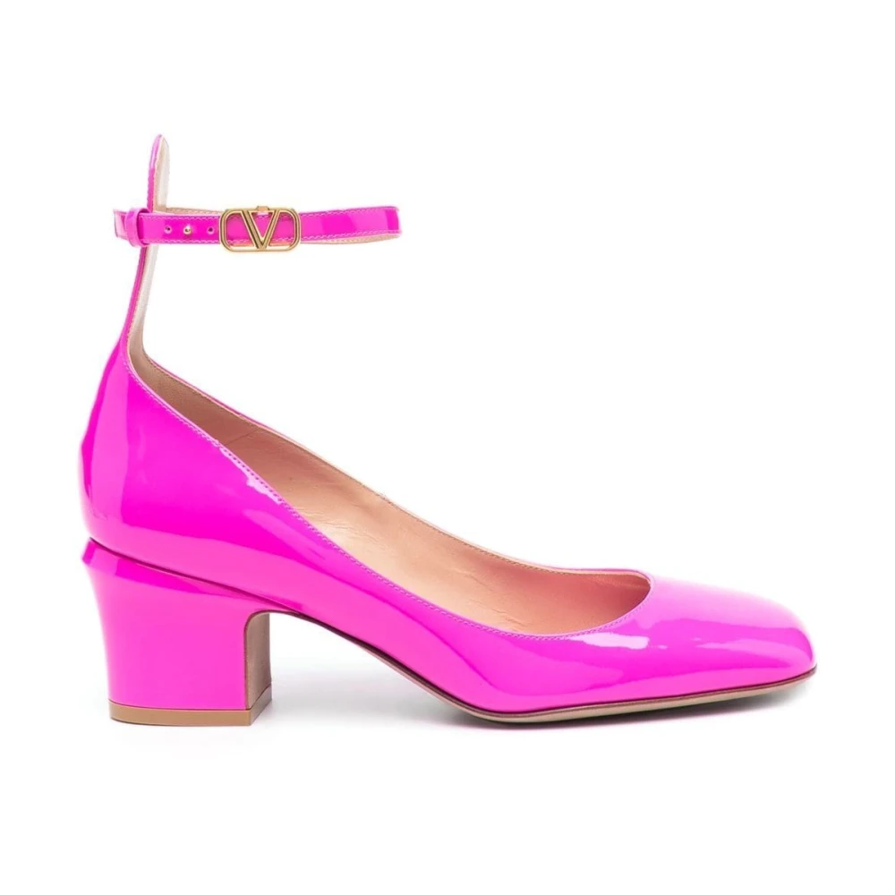 Valentino Garavani Fuchsia Patentläder Pumps Pink, Dam