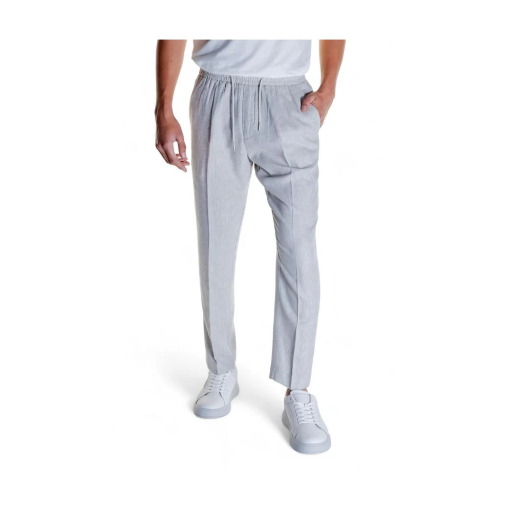 Antony Morato Beige Linnen Casual Fit Broek Beige Heren