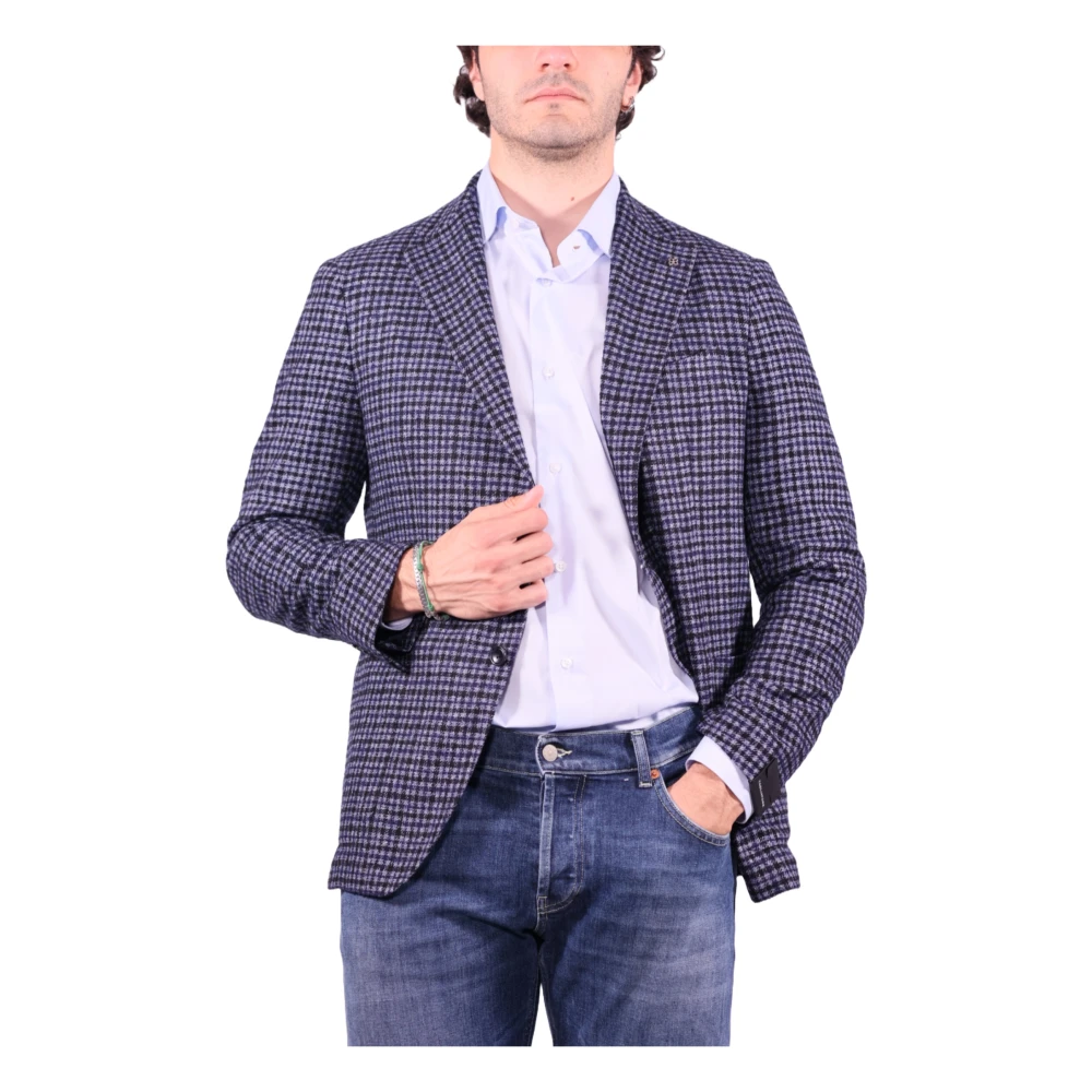 Tagliatore Jassen Blauw Blue Heren