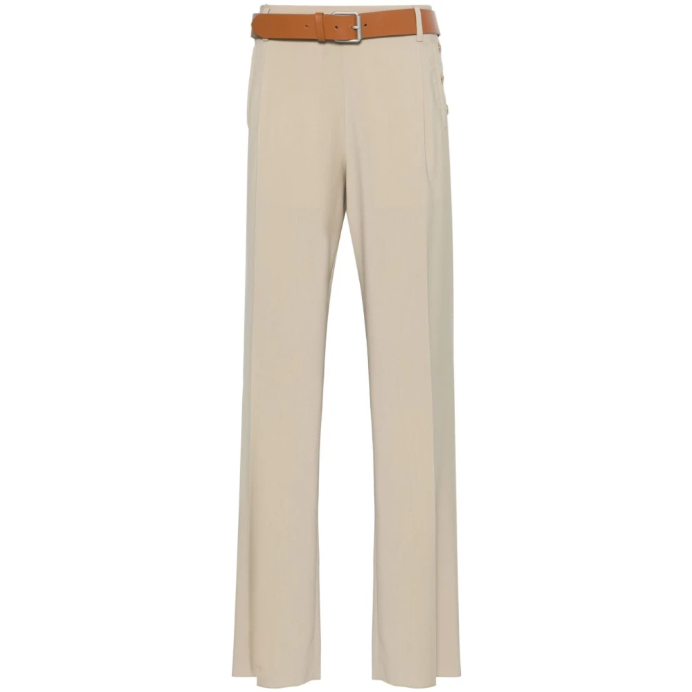 Moschino Beige Broek met Zijdelingse Knoopsluiting Beige Heren