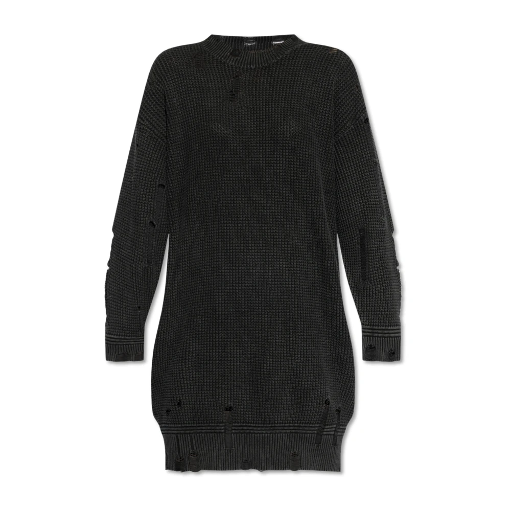 R13 Jurk met vintage-effect Black Dames
