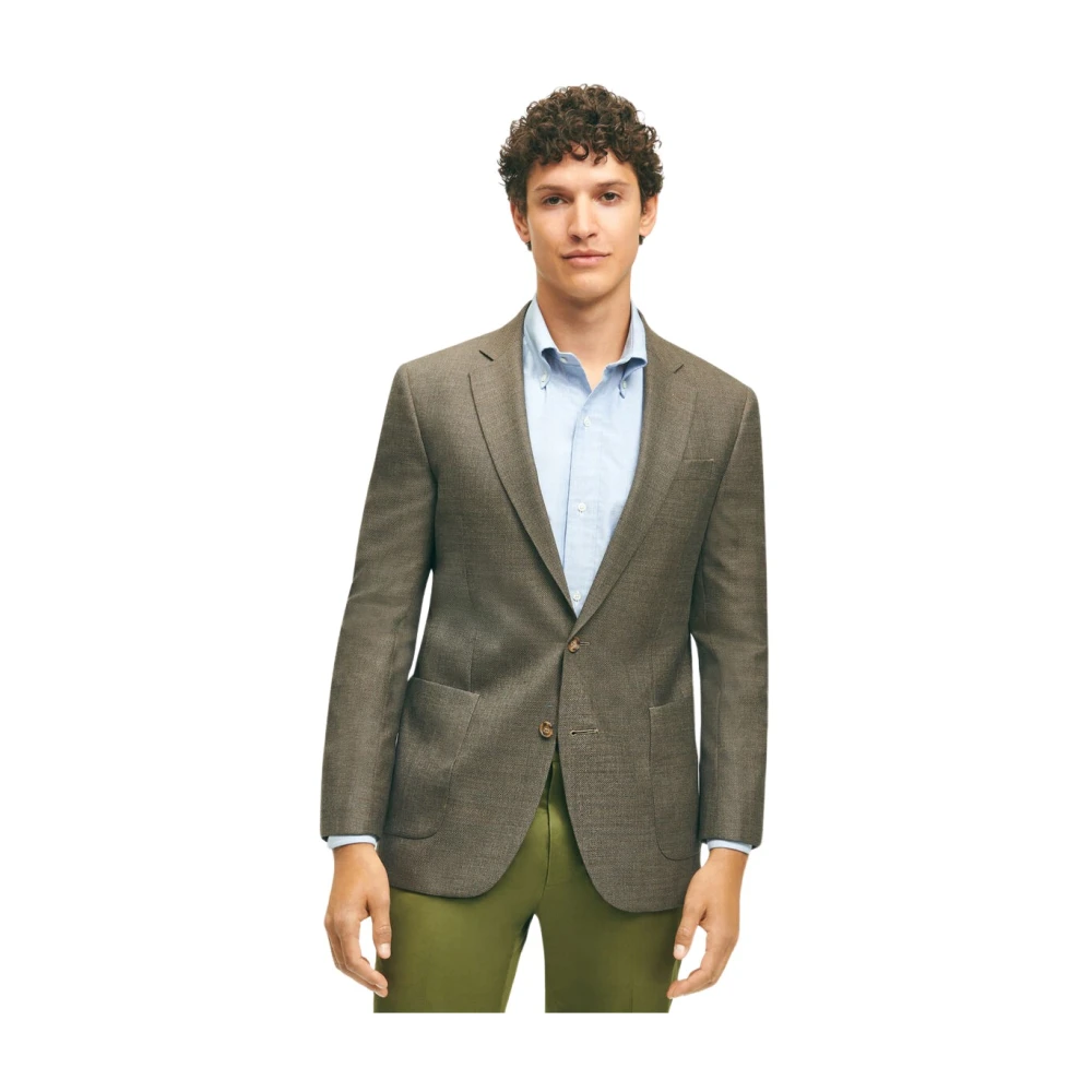 Brooks Brothers Wol Hopsak Sportjas Green Heren