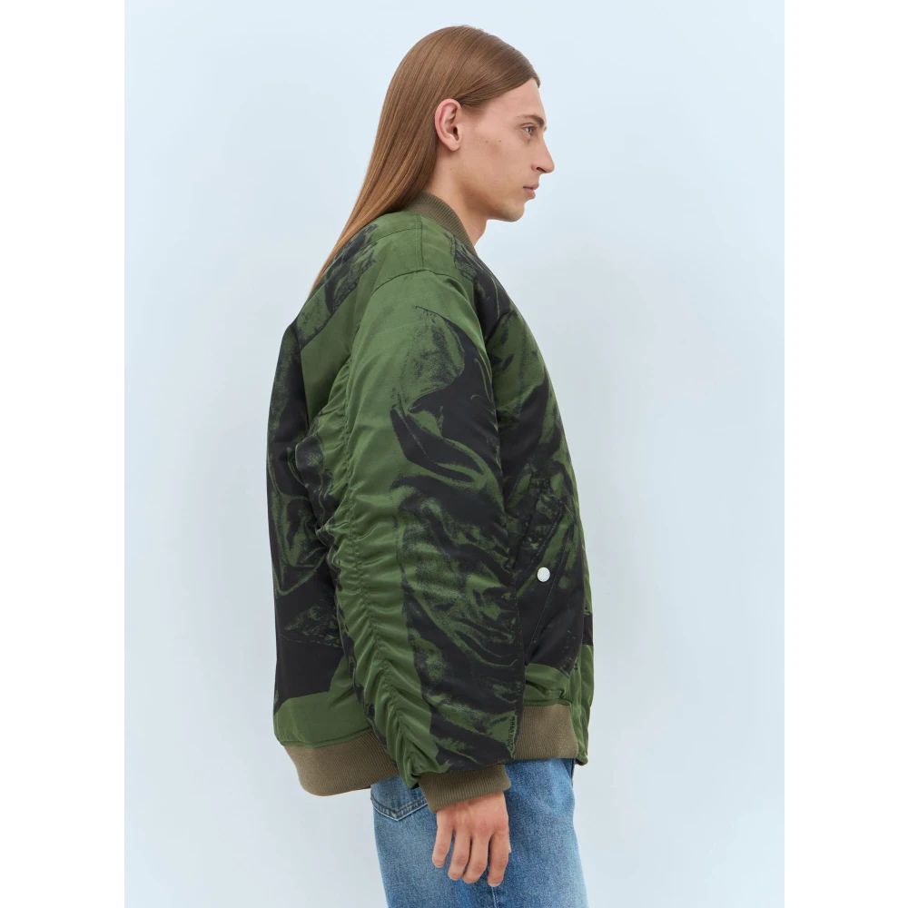Jean Paul Gaultier Trompe L'Oeil Bomberjack Green Heren