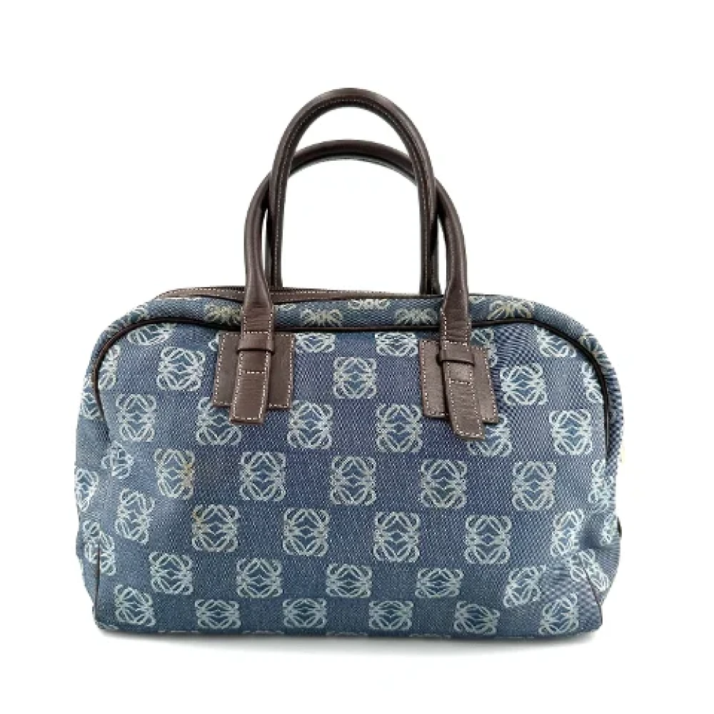 Loewe Pre-owned Leather handbags Blue Dames