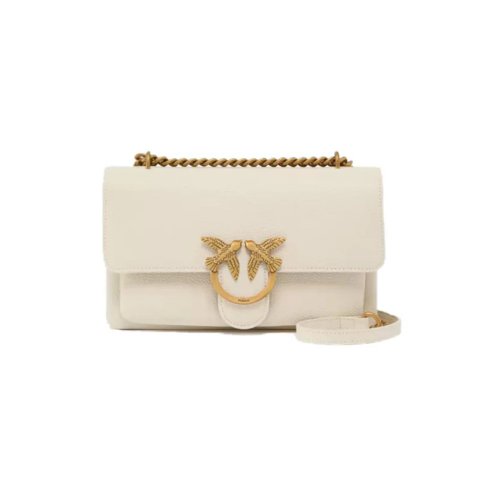 pinko Love One Soft Cross Body Tas Beige Dames