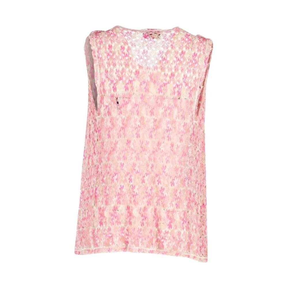 Missoni Pre-owned Cotton tops Pink Dames