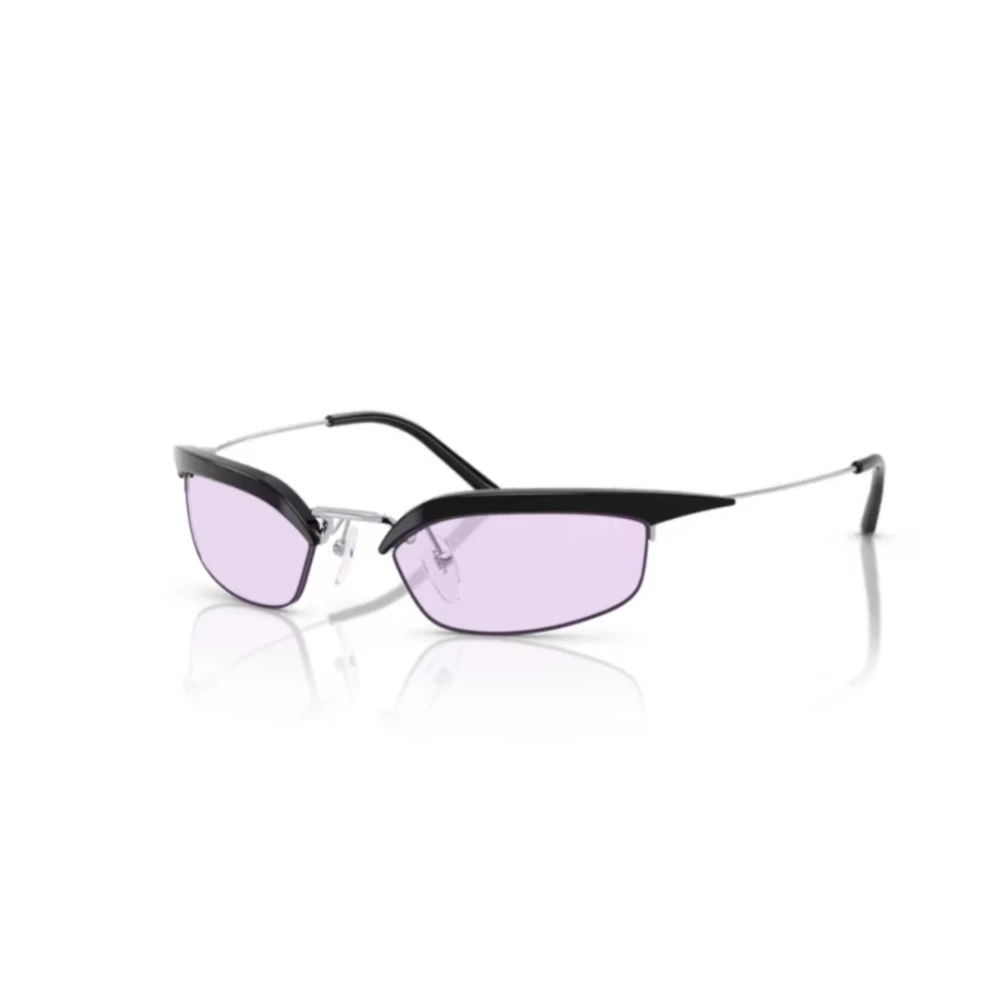 Prada Unisex Gray Sunglasses, One Size, Stylish Black Sunglasses