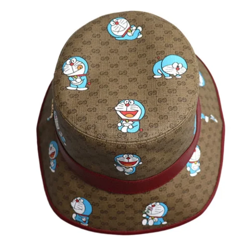 Gucci Vintage Pre-owned Canvas hats Brown Dames