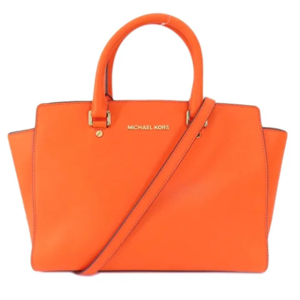 Michael Kors Pre-owned Plastic handbags Orange Dames