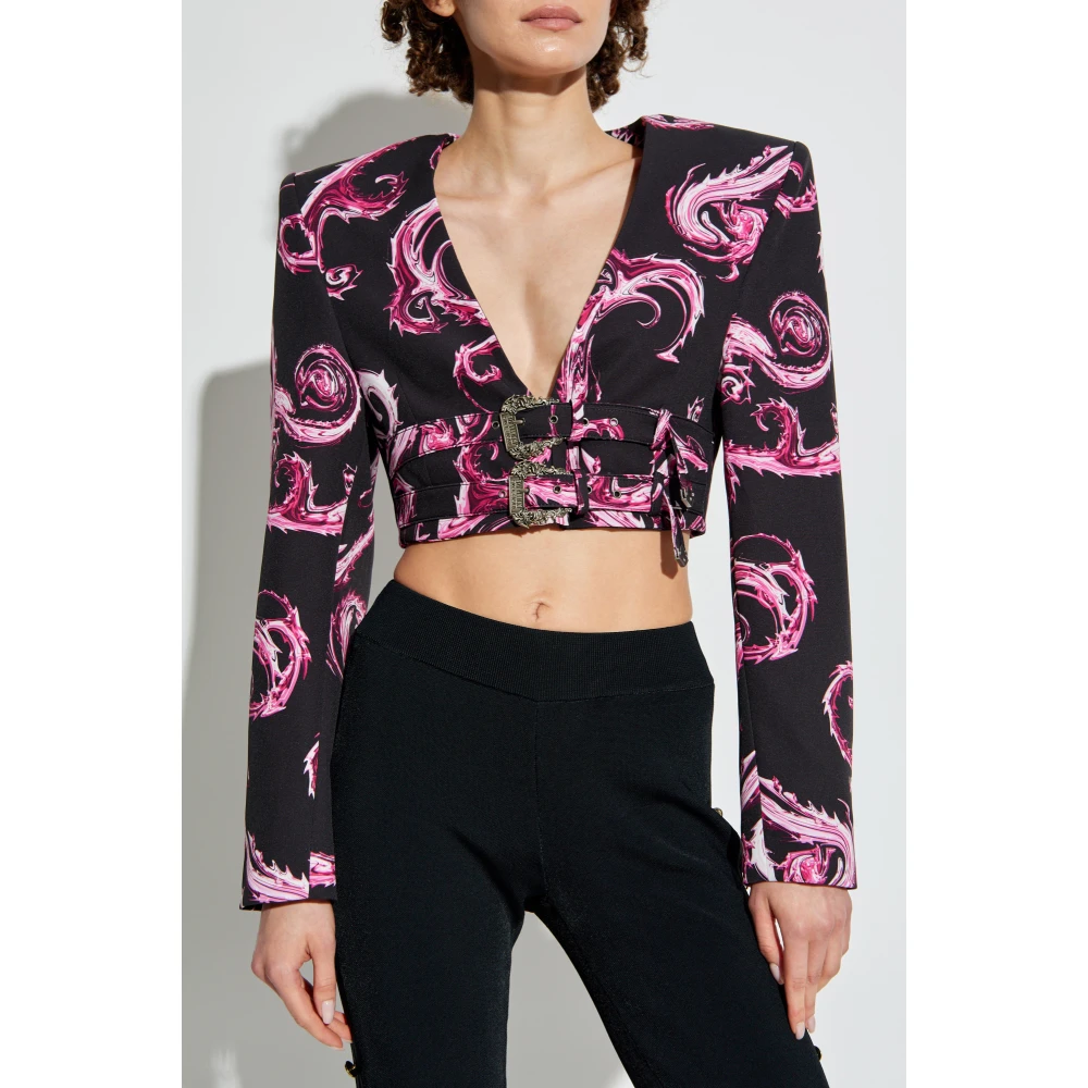 Versace Jeans Couture Korte Blazer Black Dames