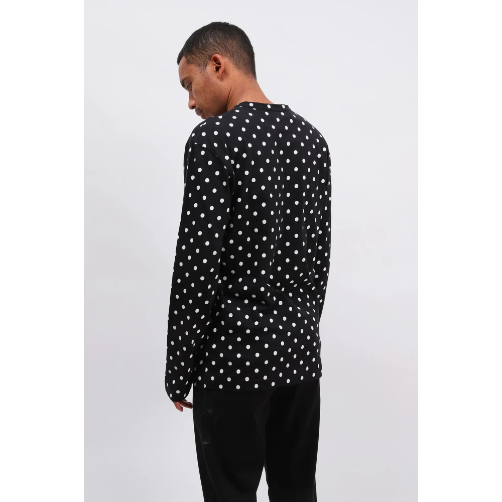 Comme des Garçons Play Polka Dot T-Shirt Zwart Wit Black Heren