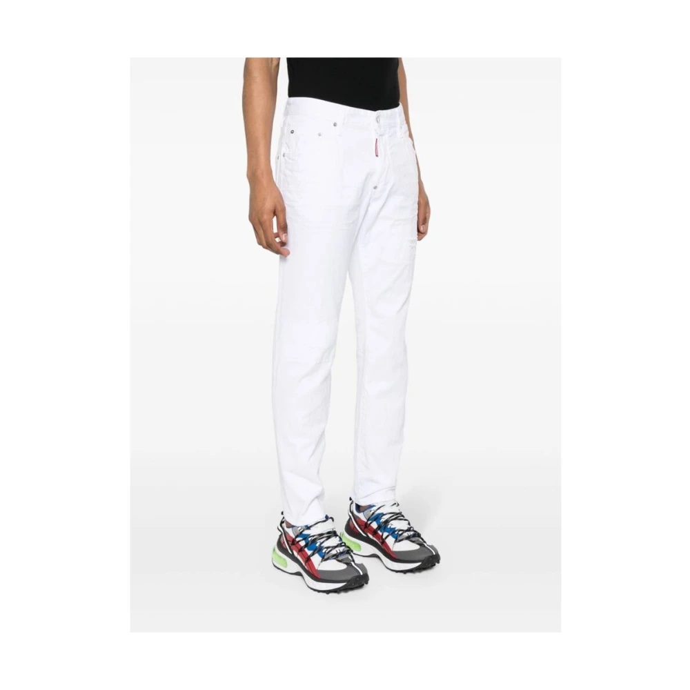 Dsquared2 Slim-fit Trousers White Heren
