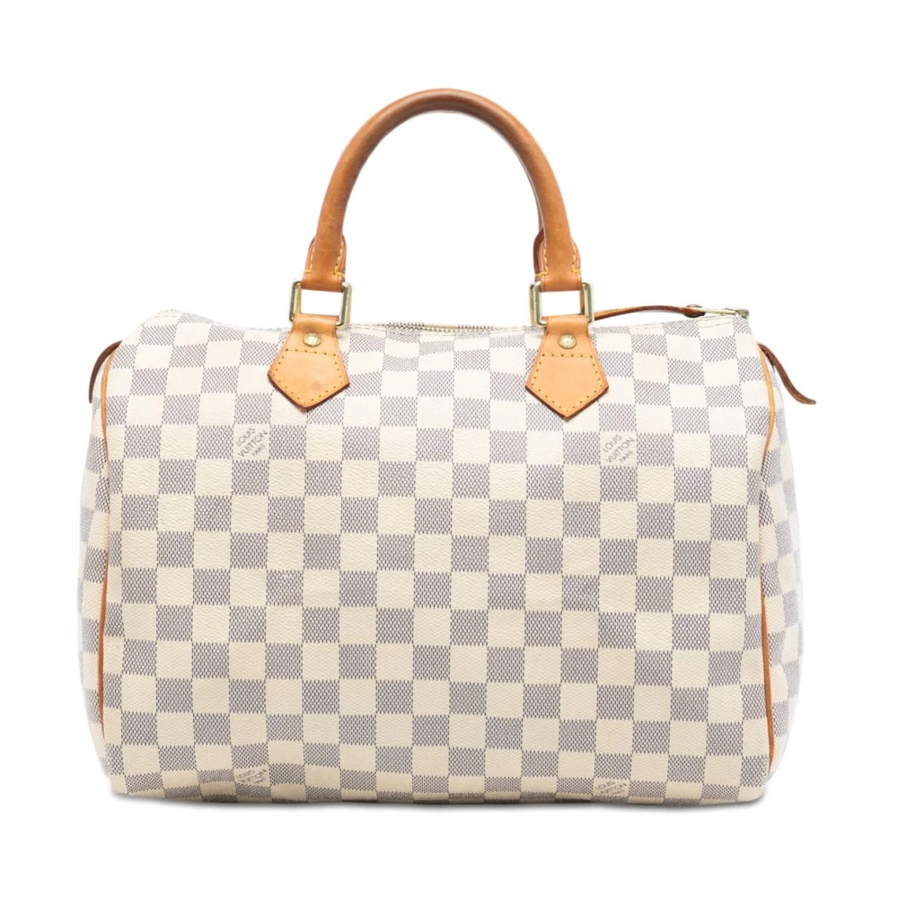 Louis Vuitton Vintage Women's White Pre-Owned Carryall Satchel Bag