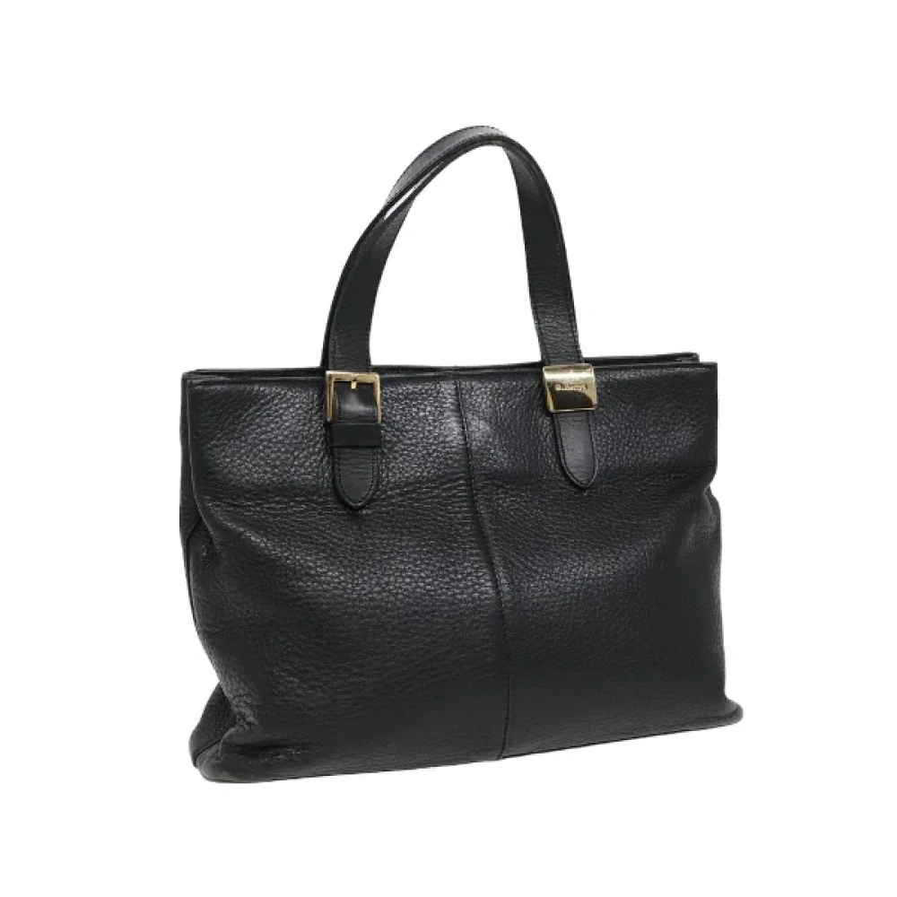 Burberry Vintage Pre-owned Leather handbags Black Dames
