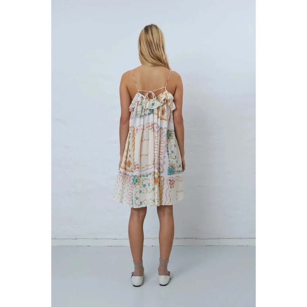 Stella Nova Gedrukte Mini Jurk met Spaghettibandjes Multicolor Dames