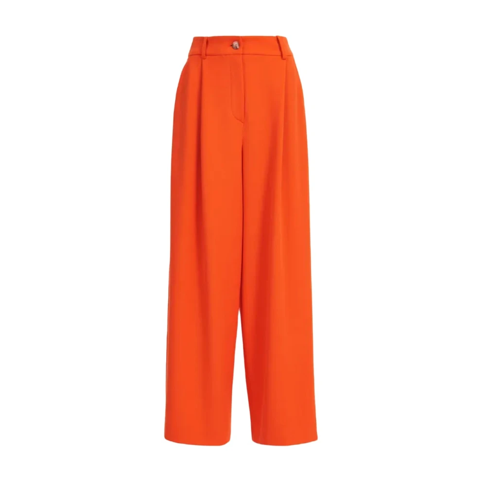 Essentiel Antwerp Wijde oranje pantalon met relaxte pasvorm Orange Dames