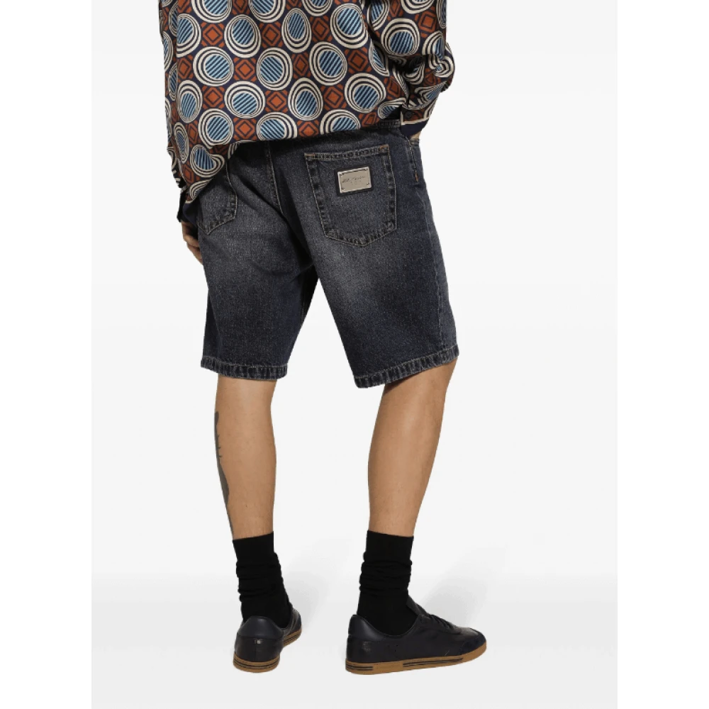 Dolce & Gabbana Straight Trousers Blue Heren