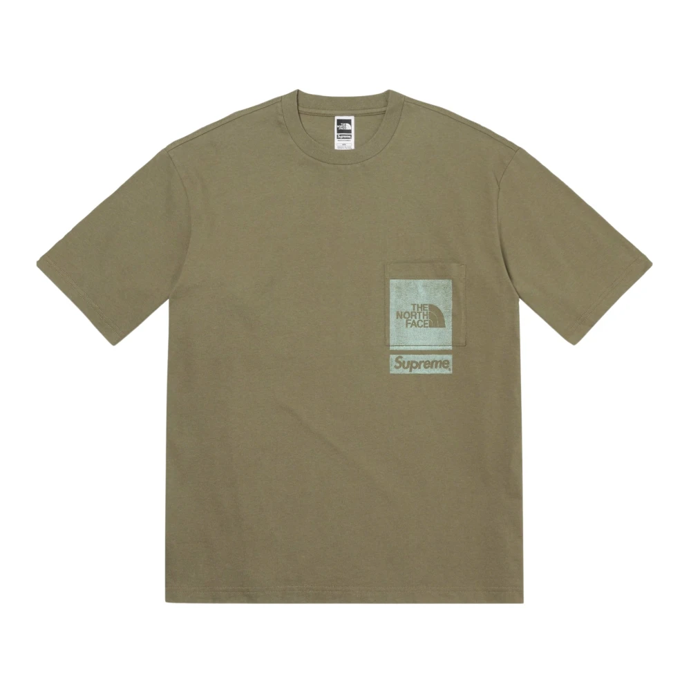 Supreme Limited Edition Bedrukt Zak T-shirt Olijf Green Heren