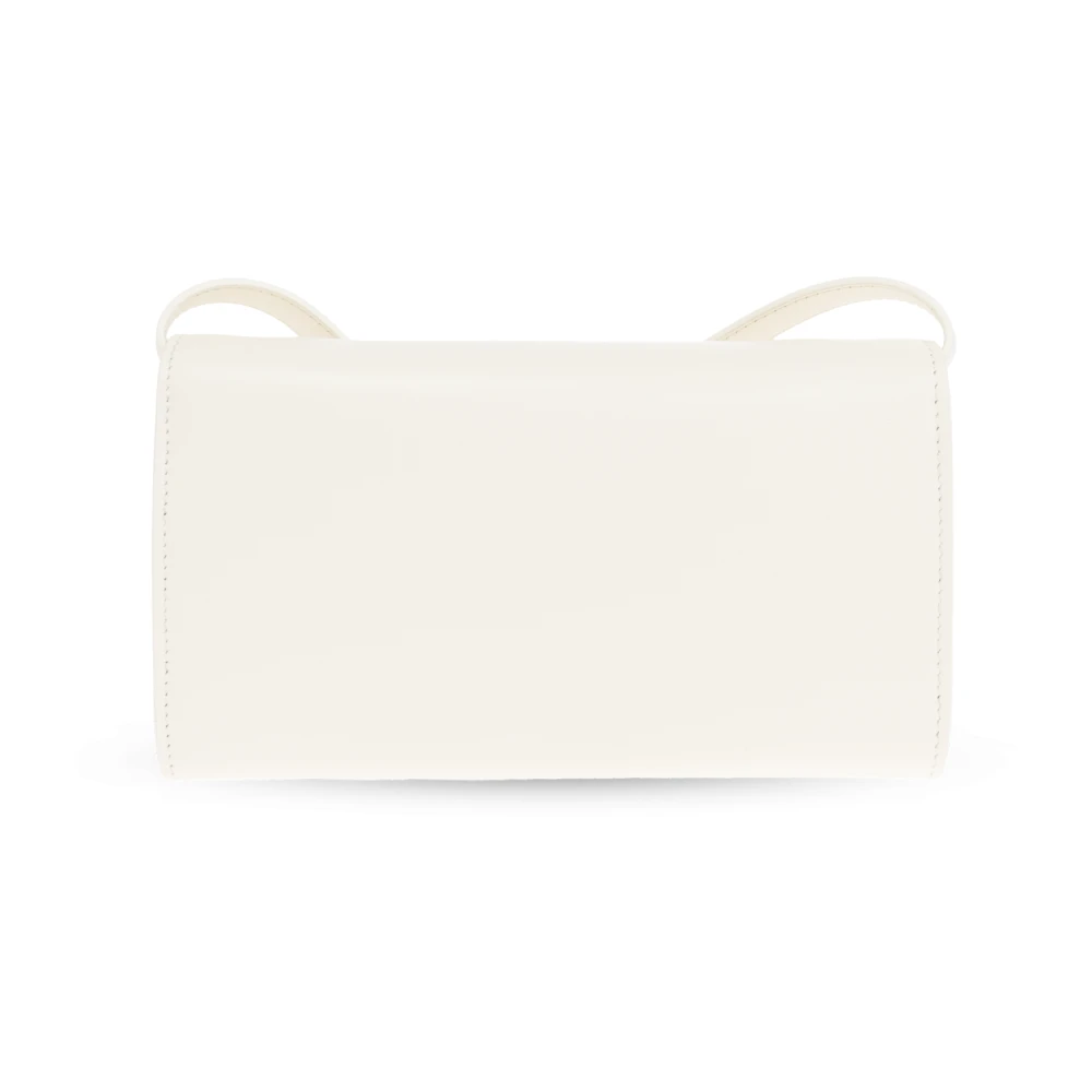 Jil Sander Leren portemonnee aan een band Beige Dames