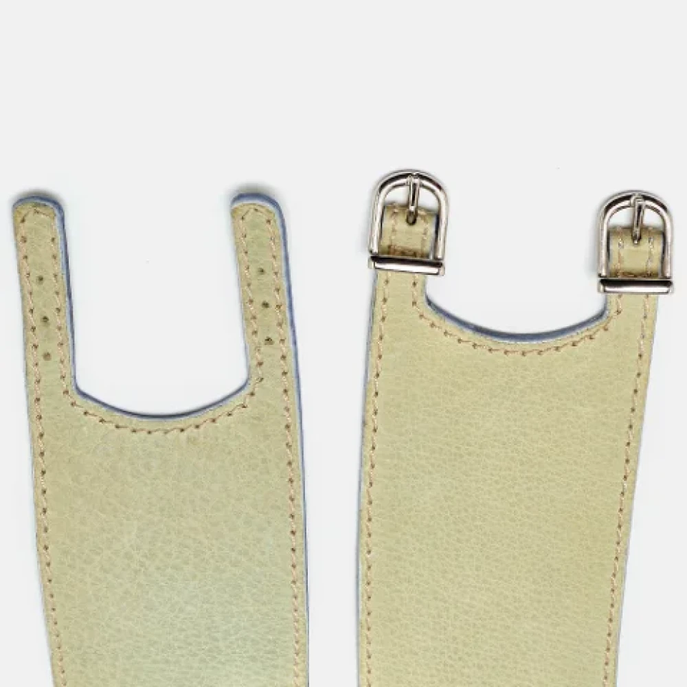 Marni Pre-owned Leather belts Beige Dames