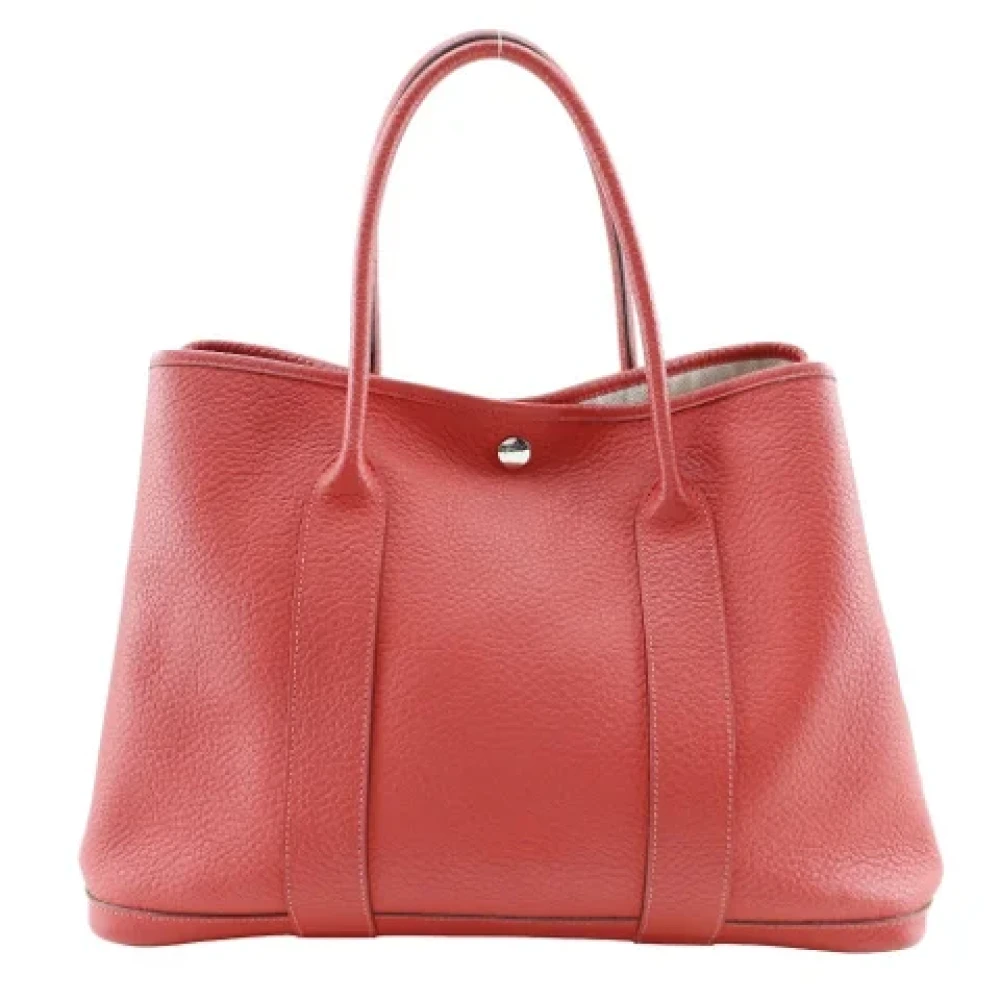Hermès Vintage Pre-owned Leather handbags Red Dames