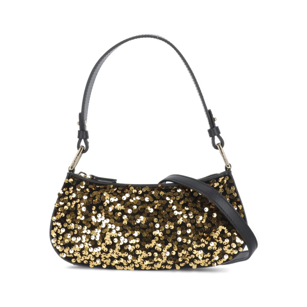 Coccinelle Paillet Schoudertas met Afneembare Band Yellow Dames