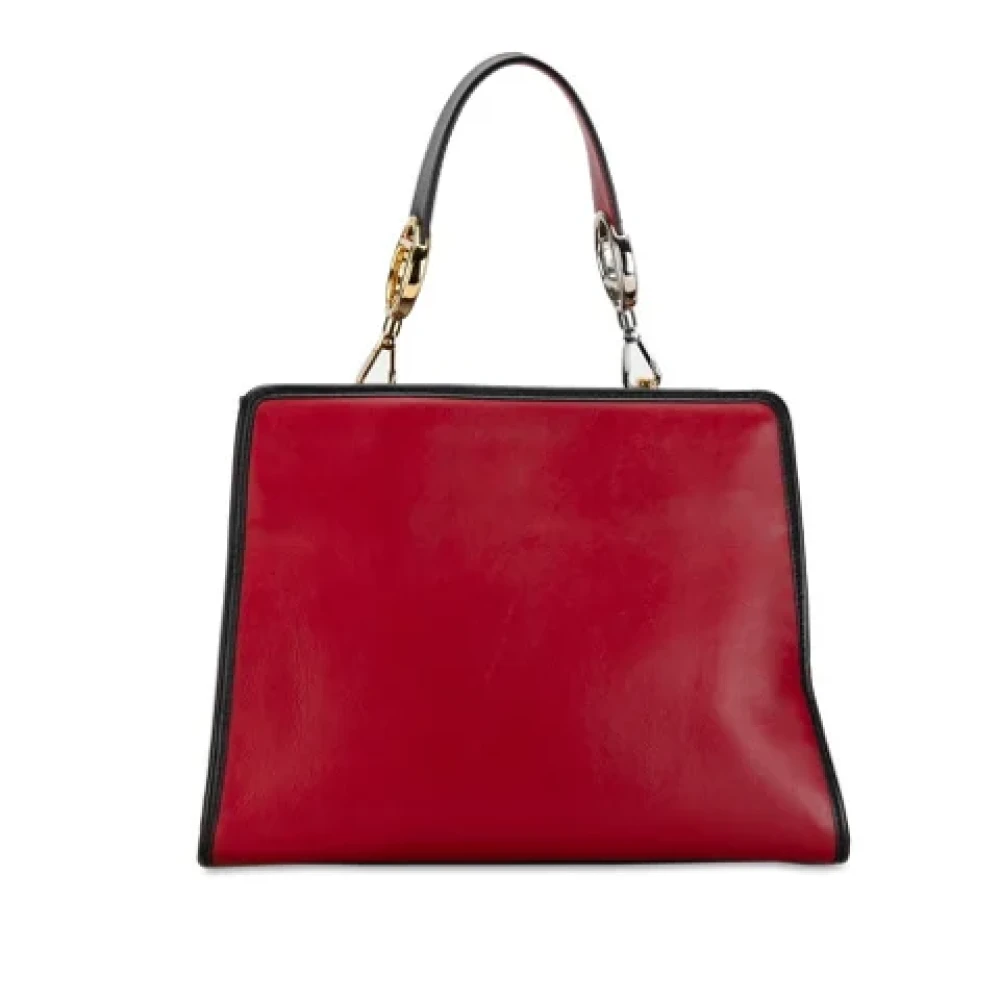 Fendi Vintage Pre-owned Leather fendi-bags Red Dames