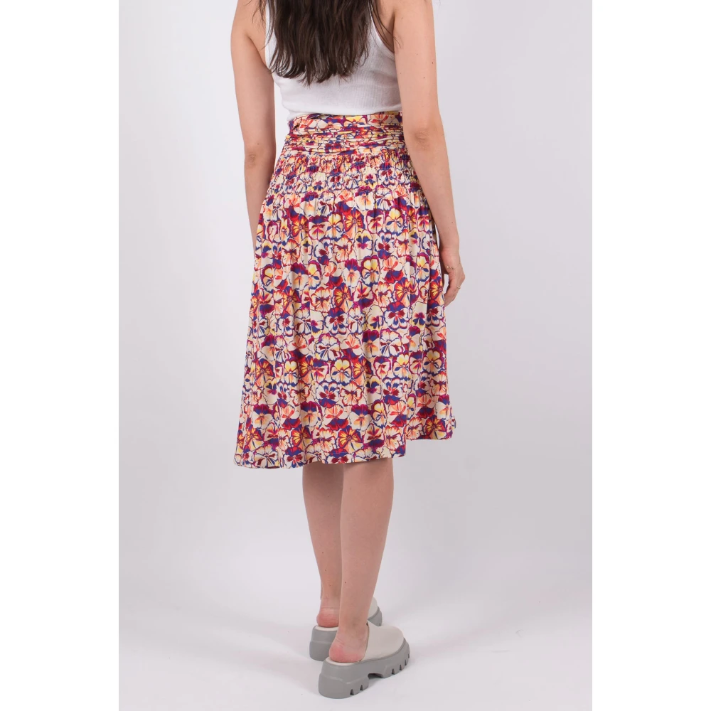 Paco Rabanne Zonnige Pansy Knielengte Rok Multicolor Dames