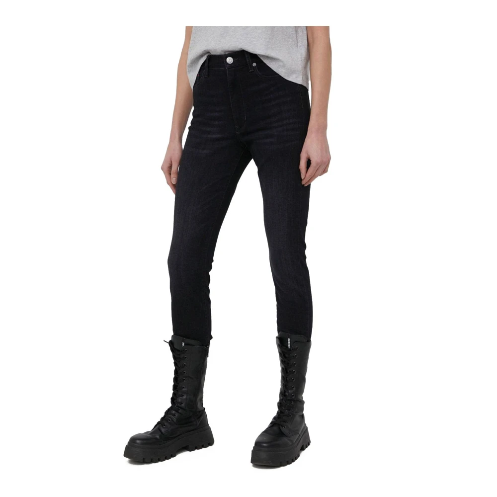 Tommy Jeans Super Skinny Zwarte Jeans Black Dames