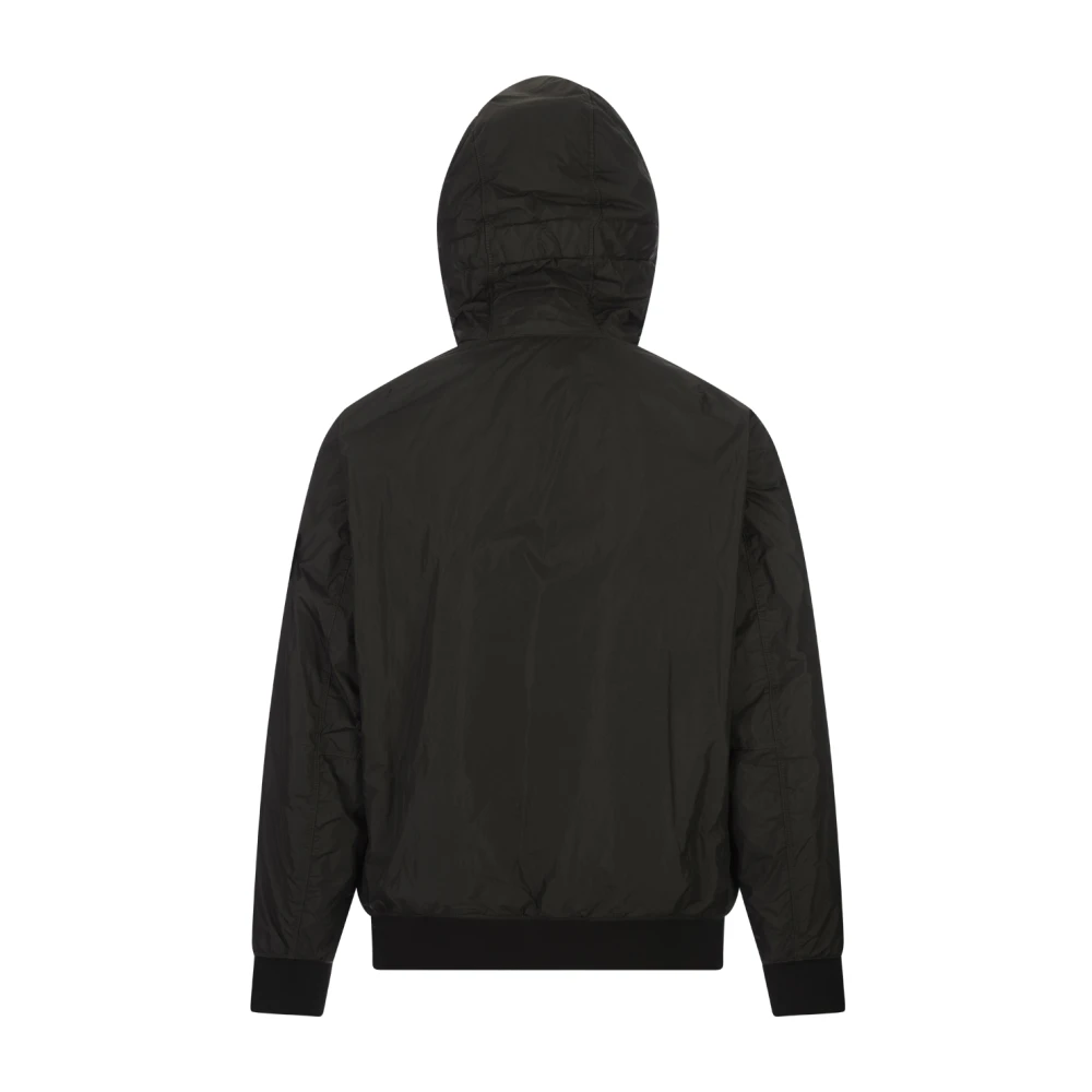 Stone Island Grijze Hooded Blouson Jas Gray Heren
