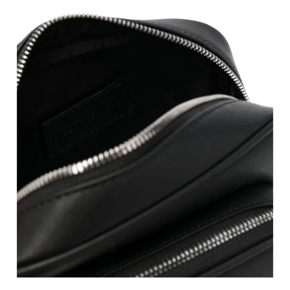 Emporio Armani Stijlvolle Messenger Tas Black Heren