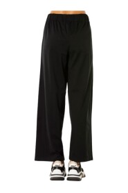 Szerokie spodnie - Rozmiar 40, Kolor: Czarny