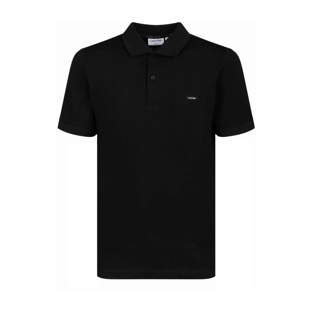 Calvin Klein Zwart Thermo Tech Pique Polo Shirt Black Heren