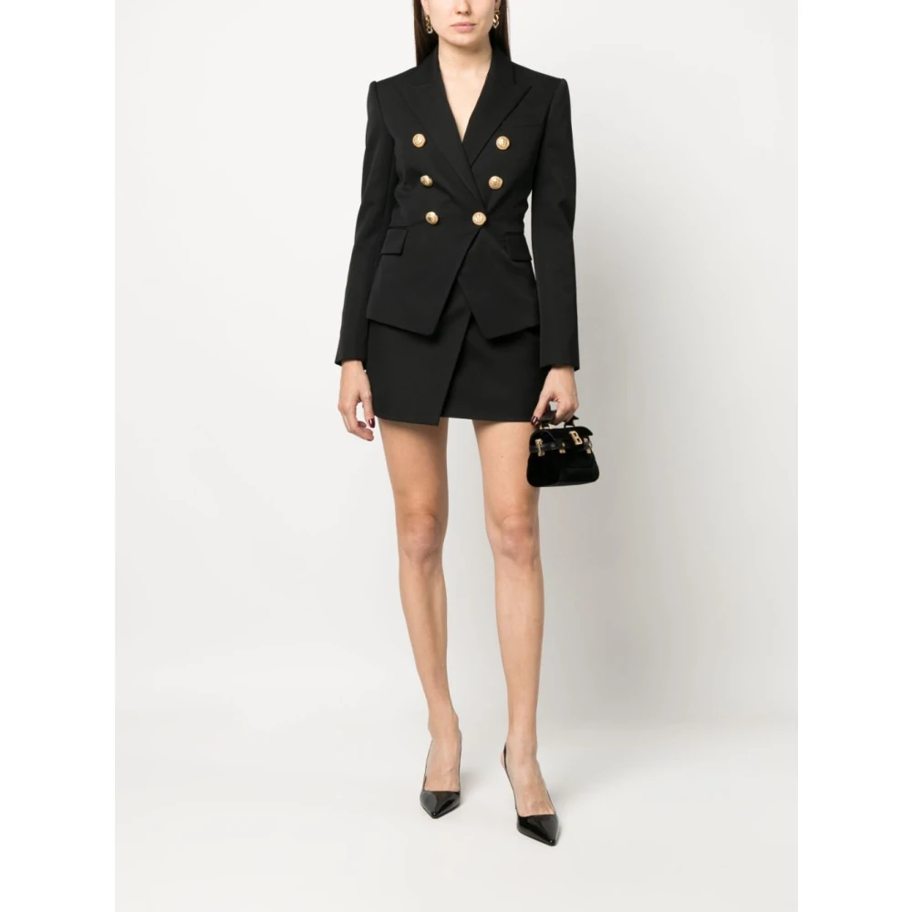Balmain Elegant Noir Blazer Black Dames