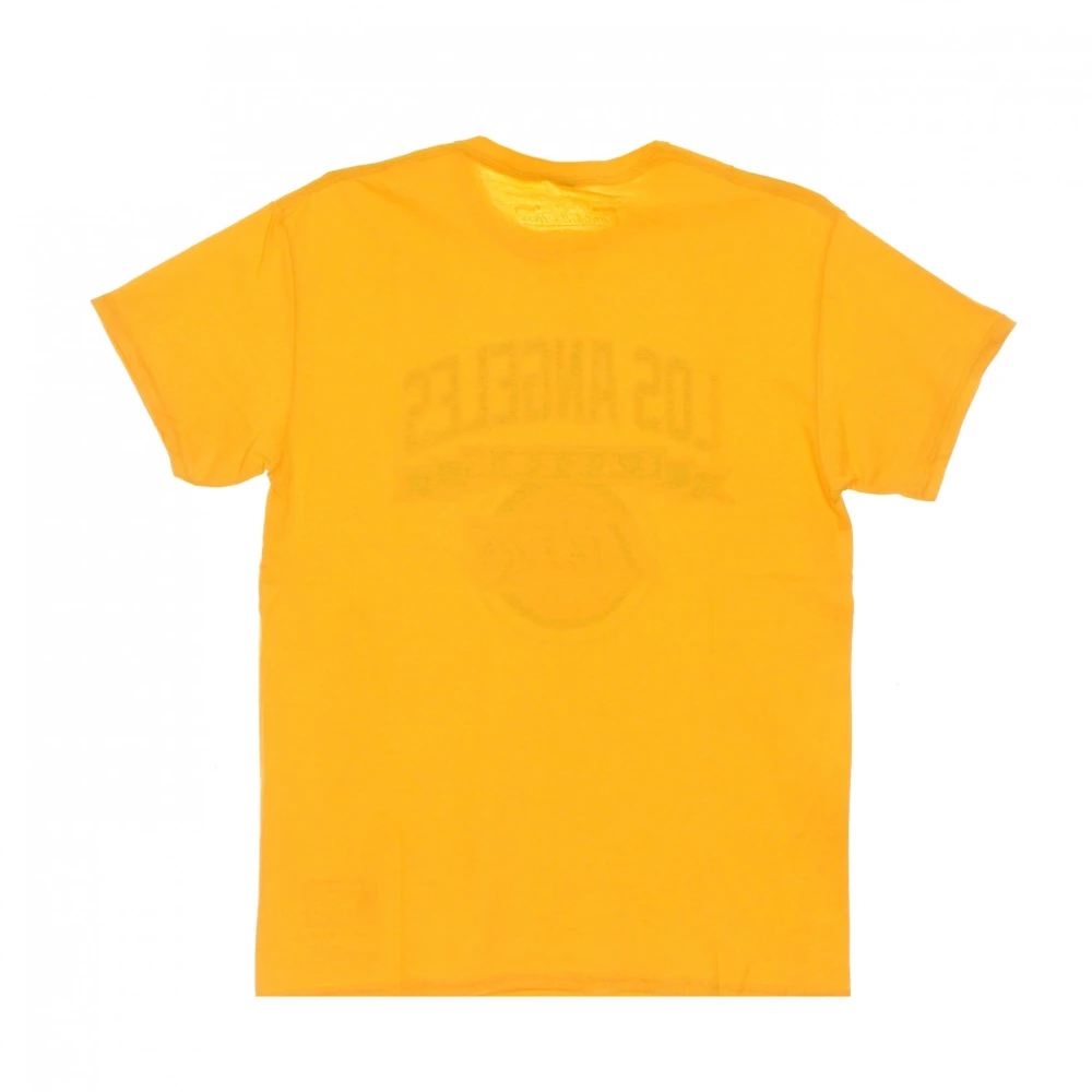 Mitchell & Ness Los Angeles Lakers Tee Hardwood Classics Yellow Heren