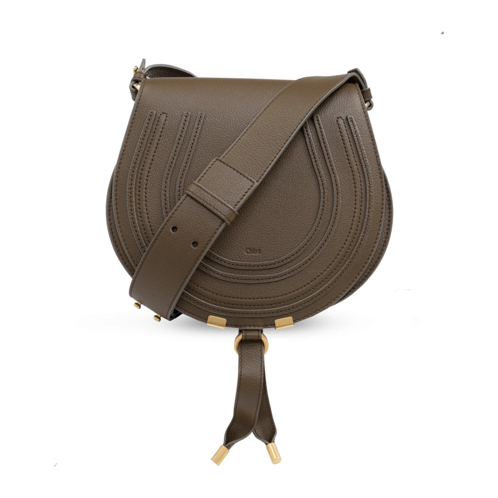 Chloé Stijlvolle Marcie Tas in Donker Khaki Beige Dames