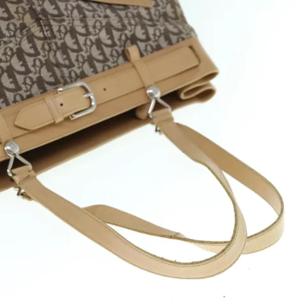 Dior Vintage Pre-owned Canvas totes Brown Dames