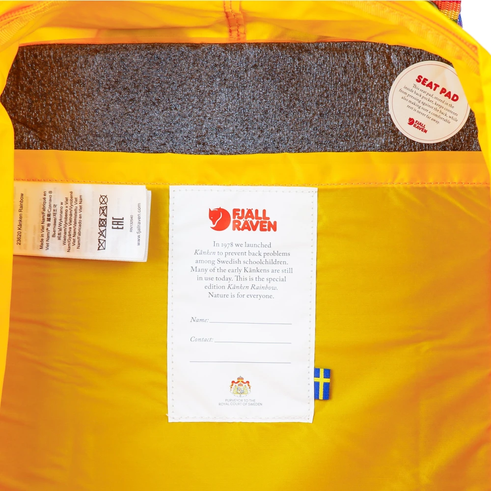 Fjällräven Regenboog Warm Gele Rugzak Yellow Unisex