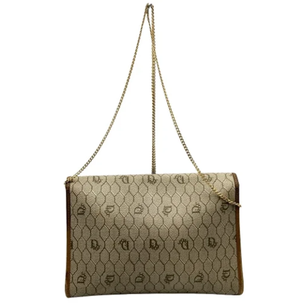 Dior Vintage Pre-owned Canvas dior-bags Beige Dames