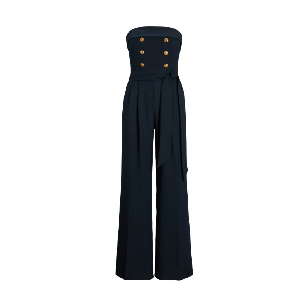 Ralph Lauren Wide-Leg Jumpsuit Blue Dames