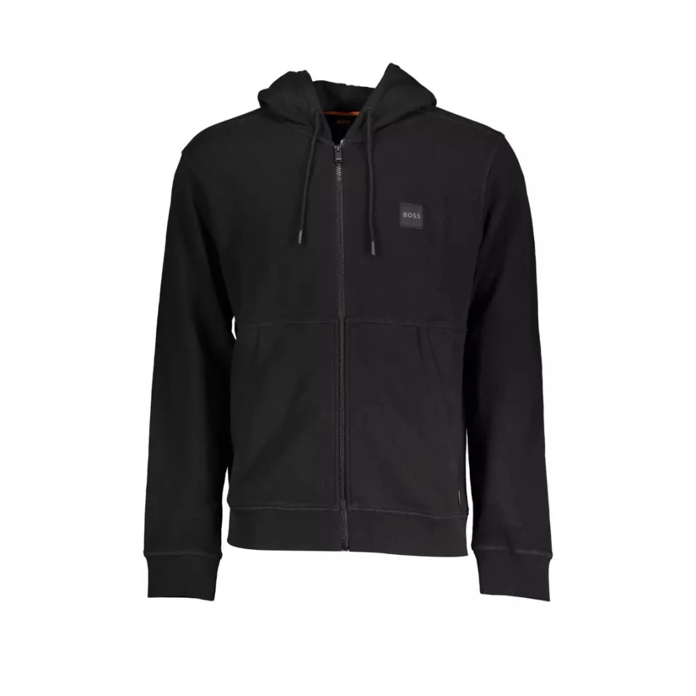 Hugo Men's Black Hooded Jumper - Zip-Throughs - Xl - Sweatshirts & Hoodies