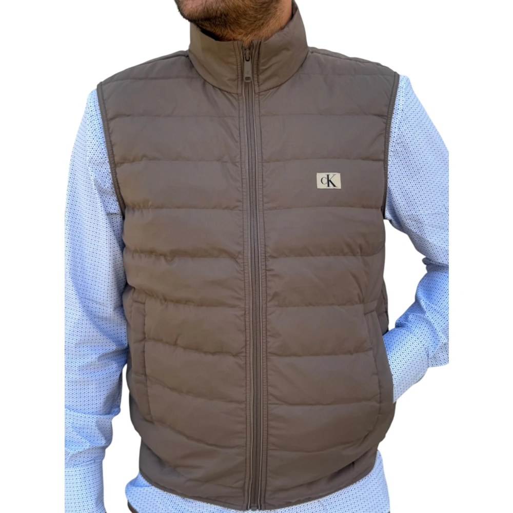 Calvin Klein Mouwloos Puffer Vest Gray Heren