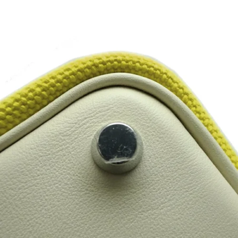 Hermès Vintage Pre-owned Leather handbags Yellow Dames