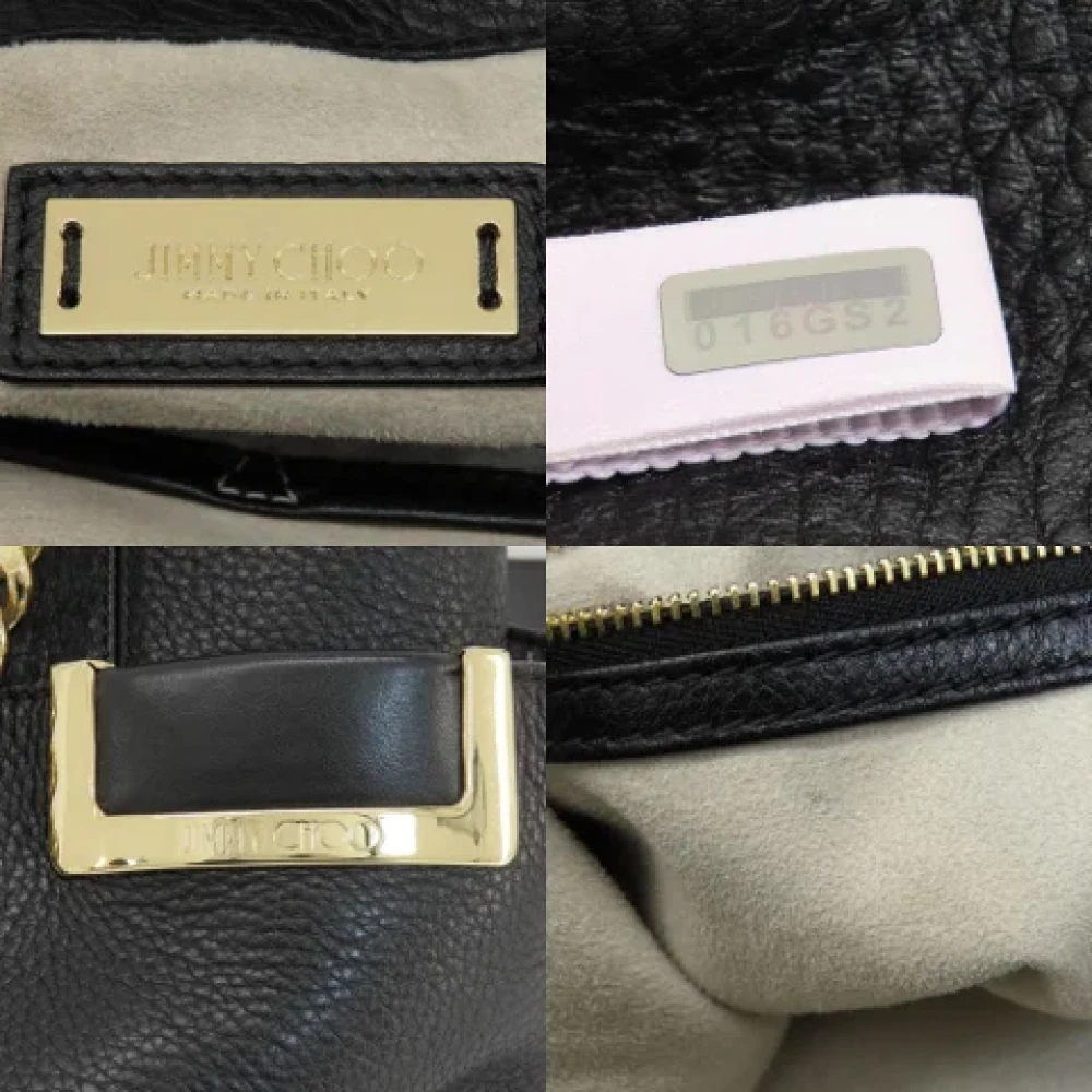 Jimmy Choo Pre-owned Leather shoulder-bags Black Dames