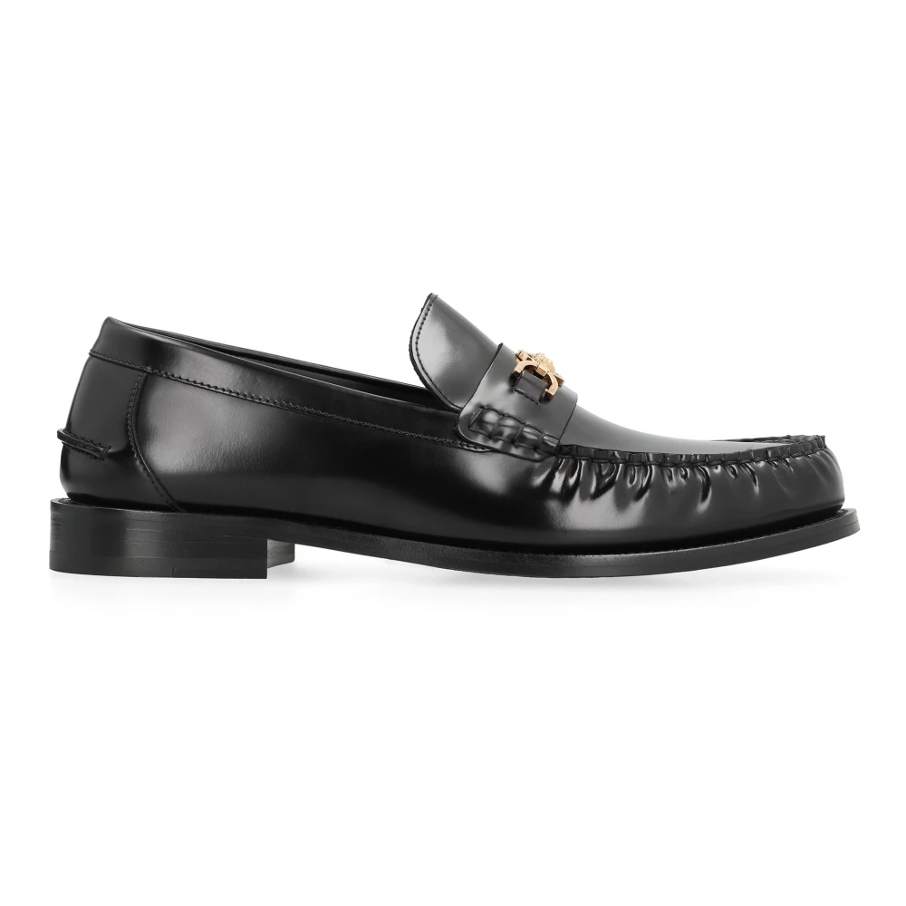 Versace Men's Black Medusa '95 Leather Loafers