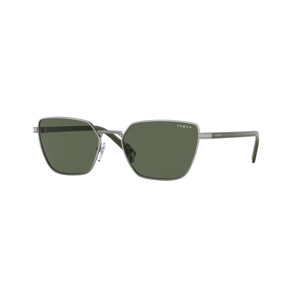 Vogue Stijlvolle zonnebril in zwart Green Dames