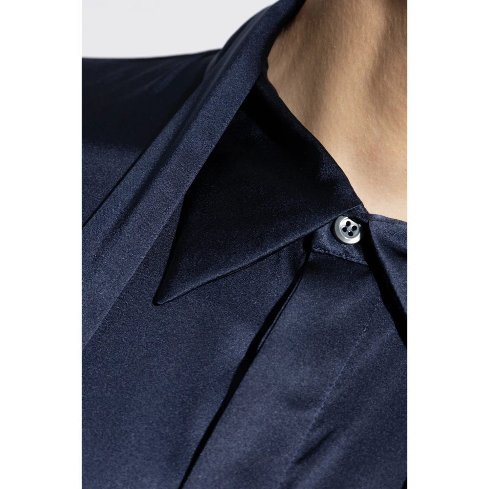 Dsquared2 Zijden overhemd Blue Heren