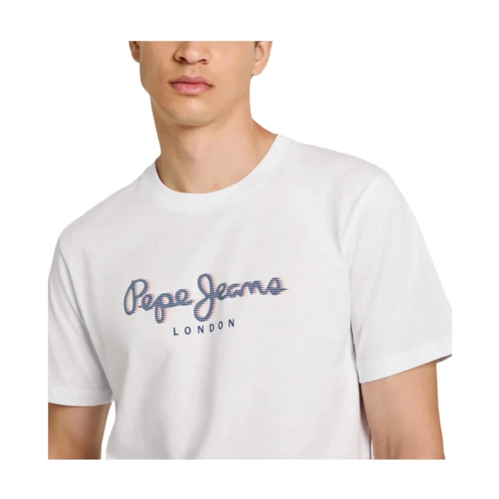 Pepe Jeans Heren Ronde Hals T-shirt White Heren